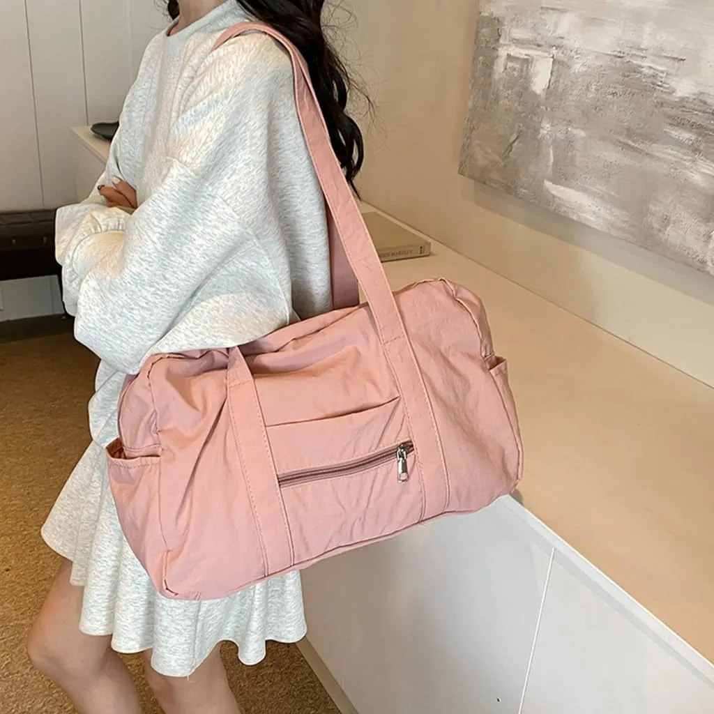 Functional Nylon Travel Shoulder Bag with Easy Access Underarm Bag for Women