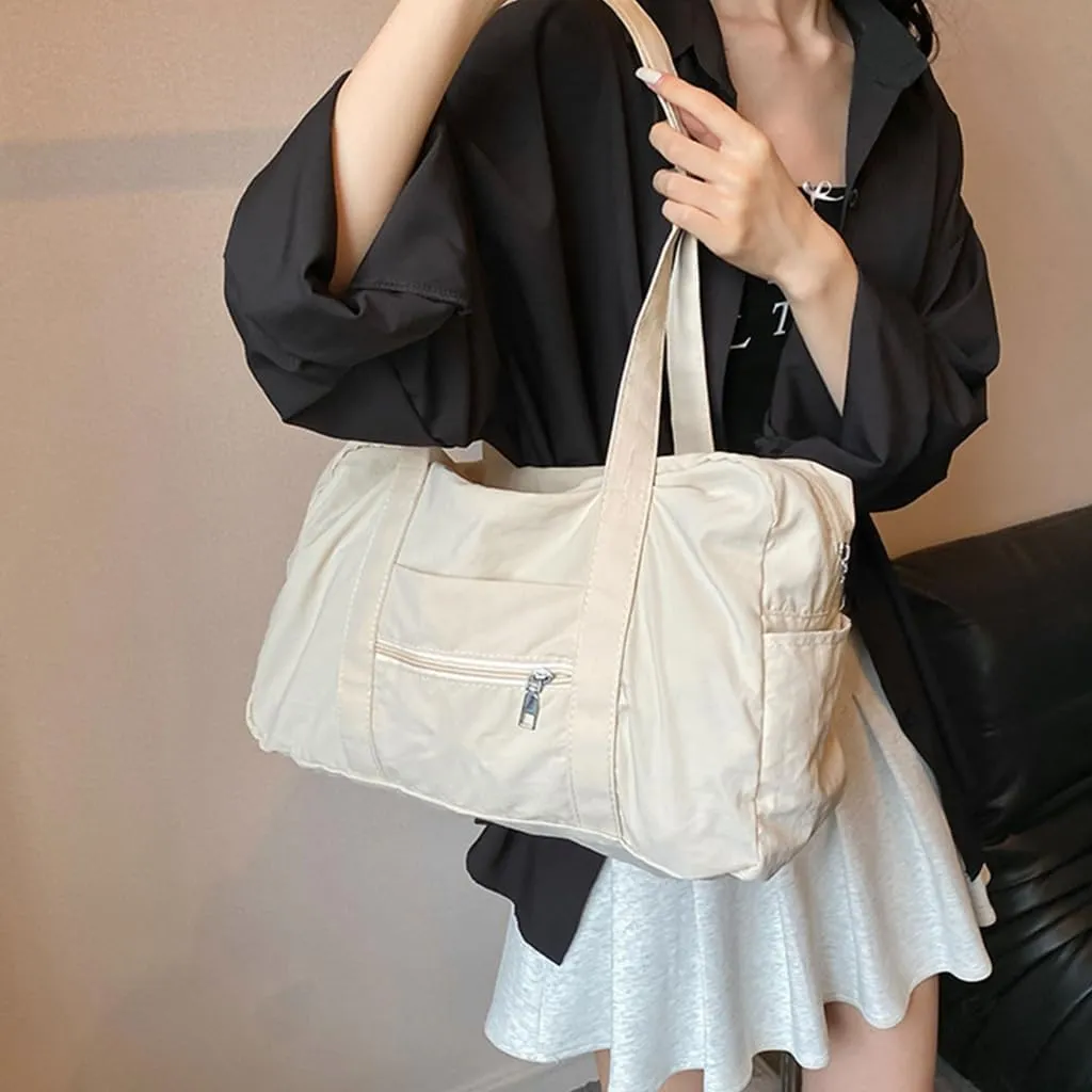 Functional Nylon Travel Shoulder Bag with Easy Access Underarm Bag for Women