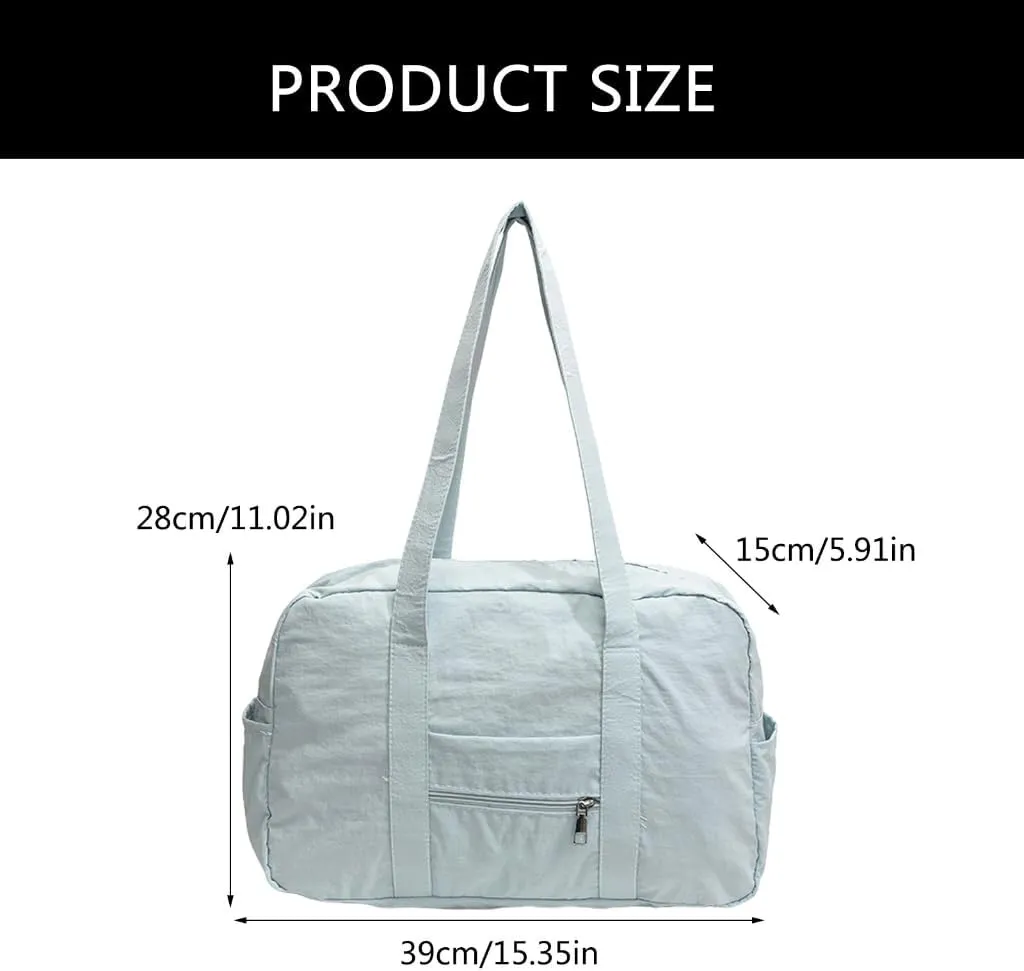 Functional Nylon Travel Shoulder Bag with Easy Access Underarm Bag for Women