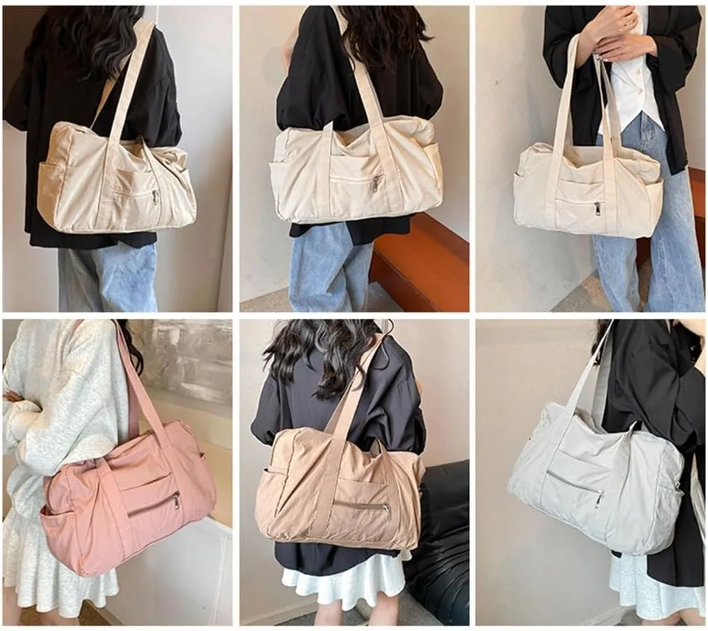 Functional Nylon Travel Shoulder Bag with Easy Access Underarm Bag for Women