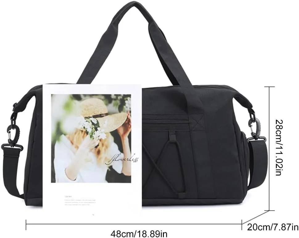Functional Workout Duffle Bag Large Capacity with Shoe Holder Sports Gym Bag Handbag for Gym and Short Trips