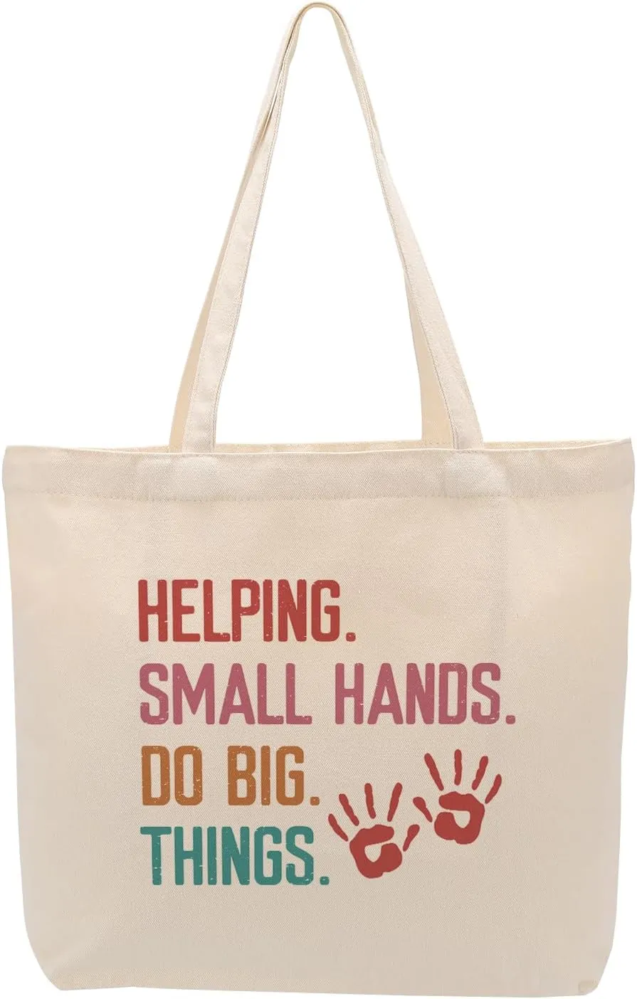 Funny Gifts Social Worker Teacher Speech Physical Occupational Therapist Gifts Canvas Tote Bag for Christmas Birthday