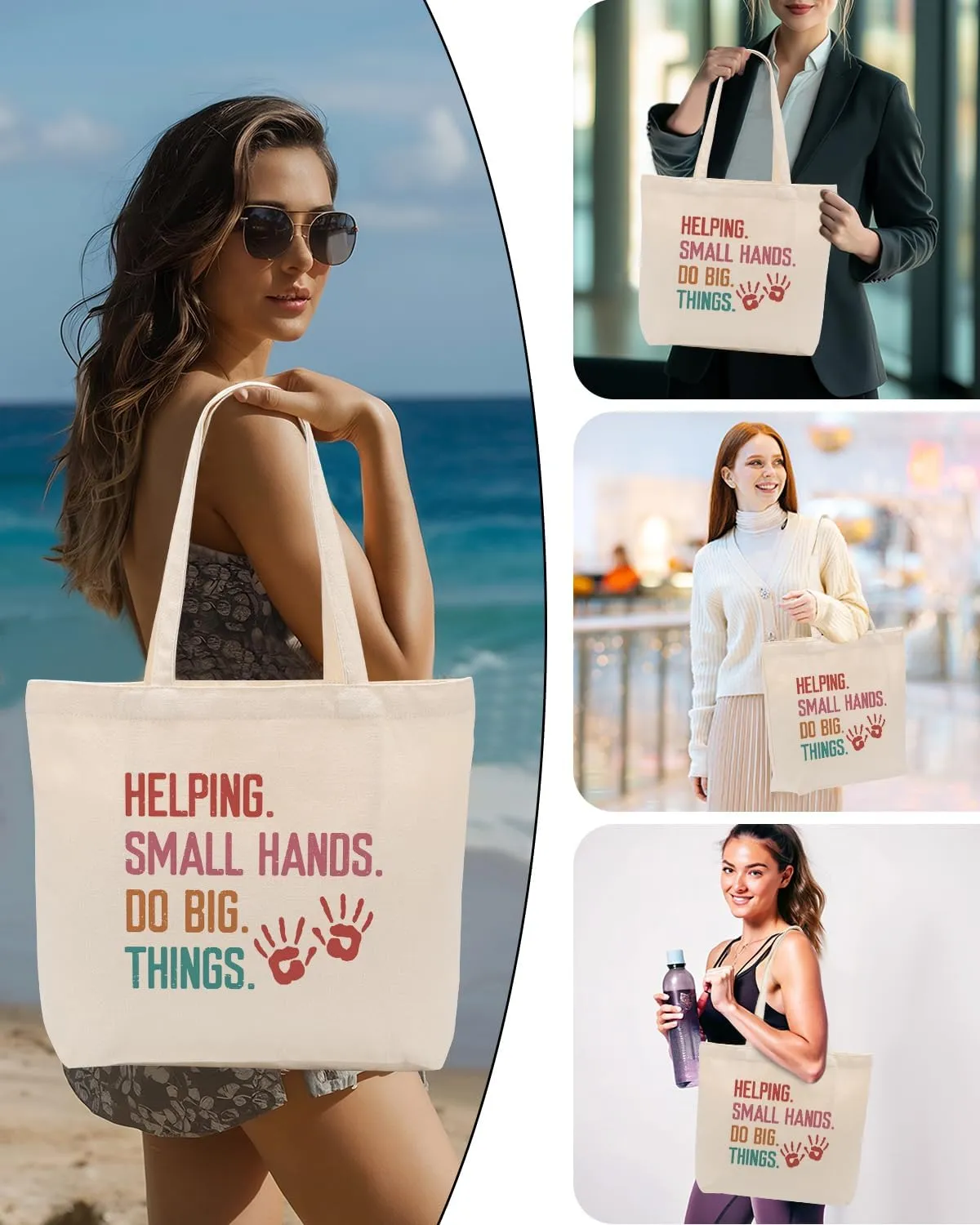 Funny Gifts Social Worker Teacher Speech Physical Occupational Therapist Gifts Canvas Tote Bag for Christmas Birthday