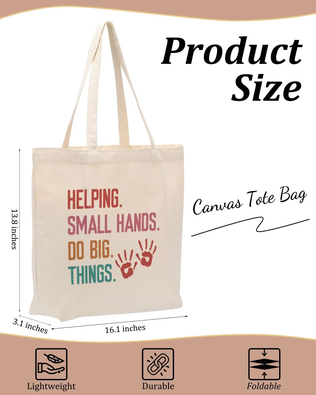 Funny Gifts Social Worker Teacher Speech Physical Occupational Therapist Gifts Canvas Tote Bag for Christmas Birthday