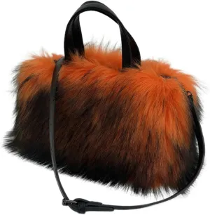 Furry Tote Bag for Women Faux Fur Shoulder Crossbody Bag Y2k Purse Fluffy Large Fuzzy Handbags Soft Top Handle Satchels