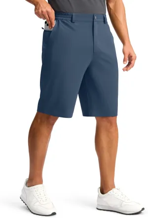 G Gradual Casual Shorts for Men 11" Lightweight Men's Golf Shorts Stretch with 3 Pockets Quick Dry Summer Breathable Shorts