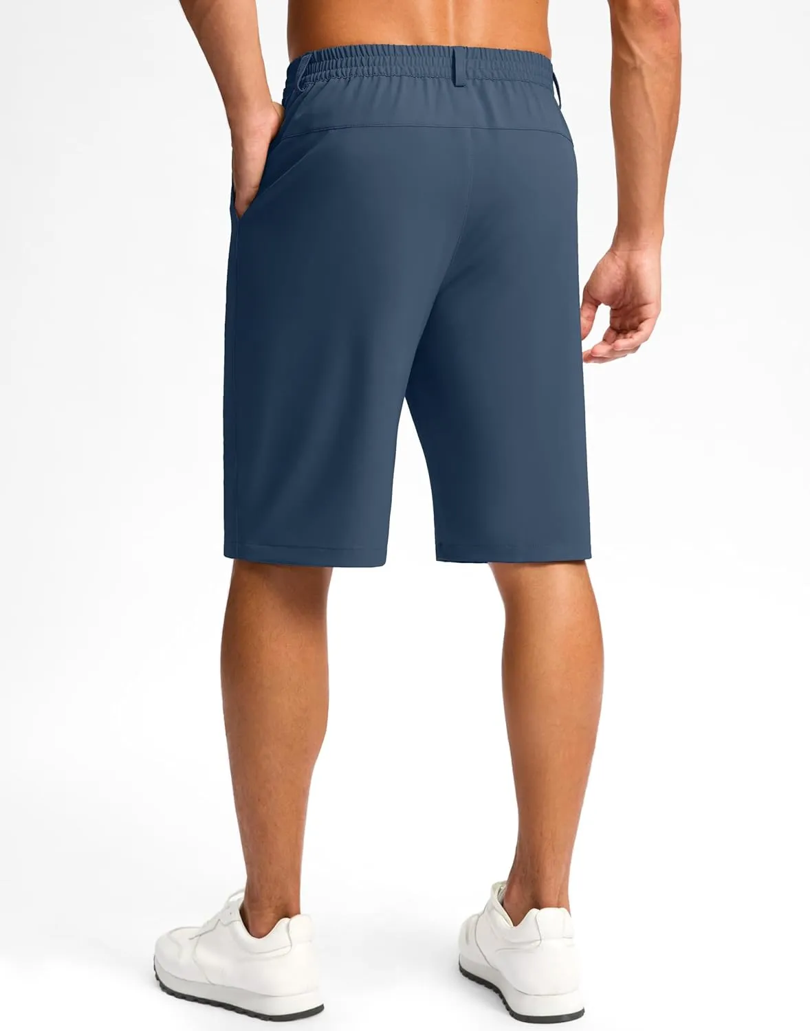 G Gradual Casual Shorts for Men 11" Lightweight Men's Golf Shorts Stretch with 3 Pockets Quick Dry Summer Breathable Shorts