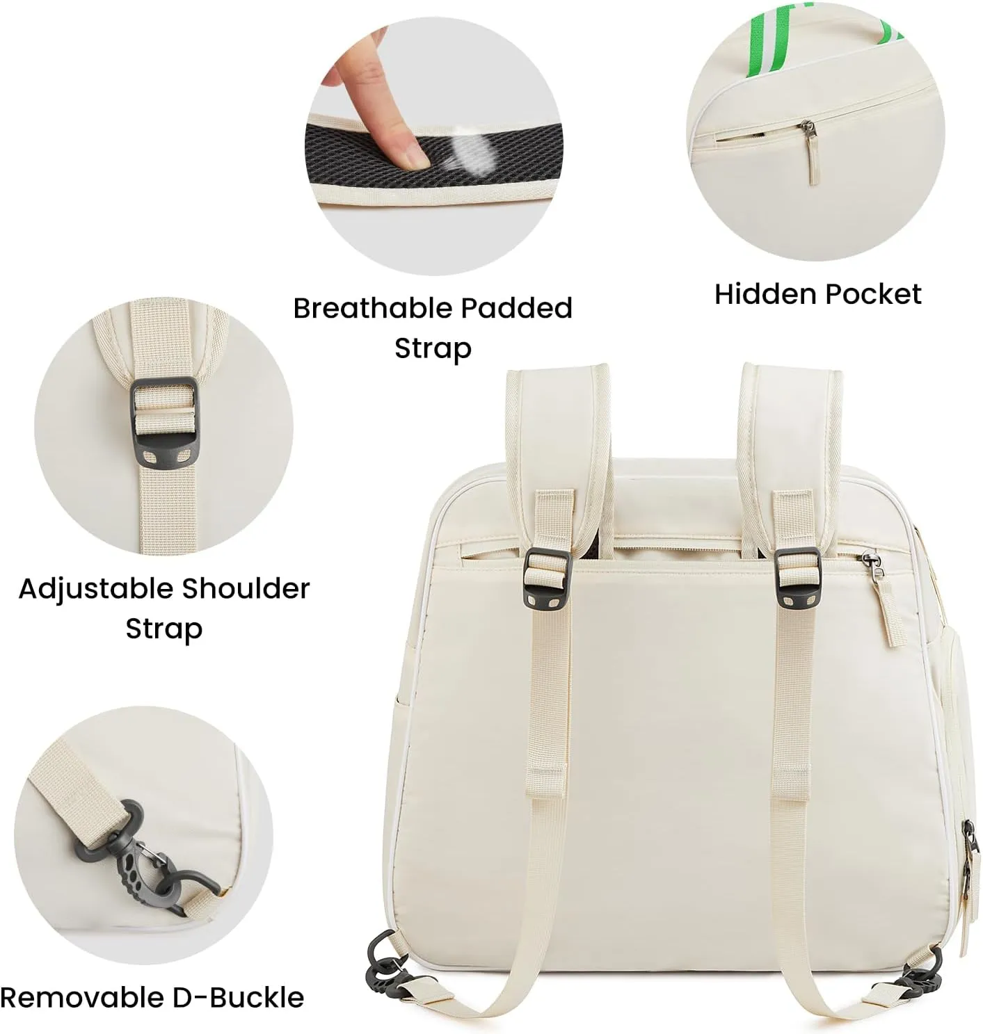 G4Free Pickleball Bag, Pickleball Bag Tote for Women and Men