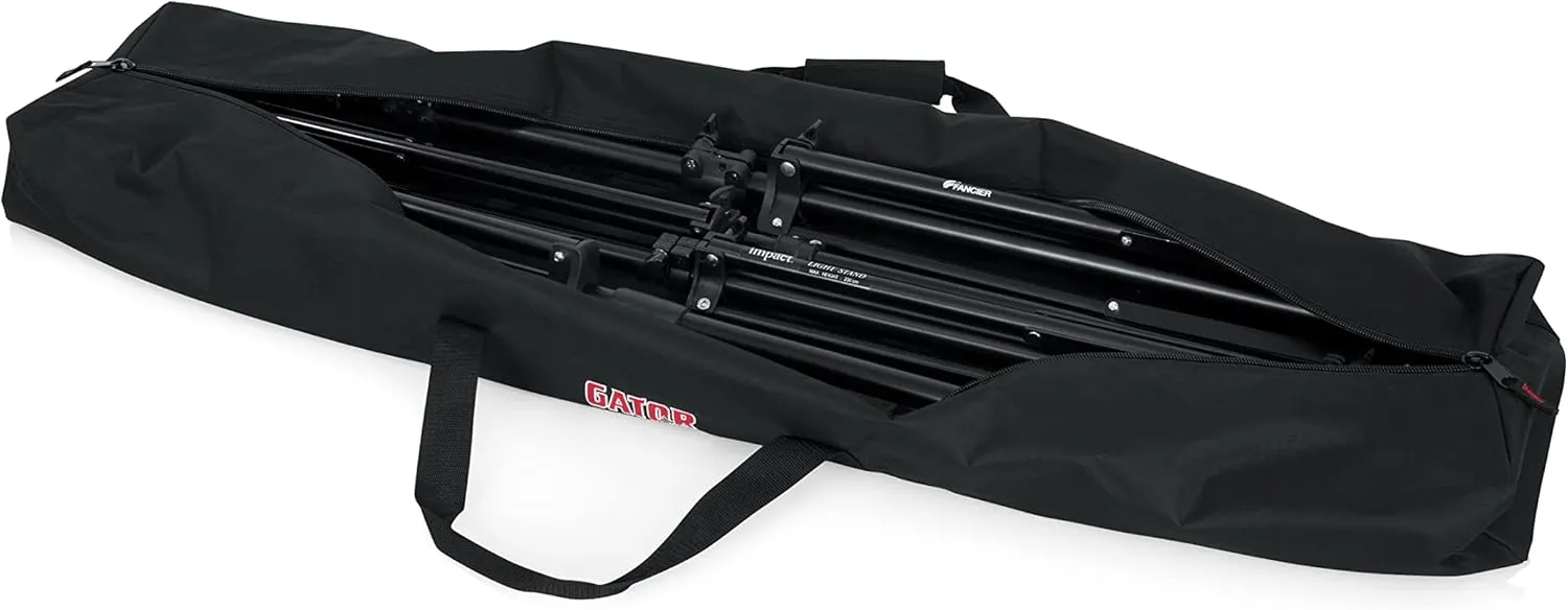 Gator Set of 2 Carry Bag with 50" Interior Holds (2) Speaker, Microphone or Lighting Stands (GPA-SPKSTDBG-50-2PK)