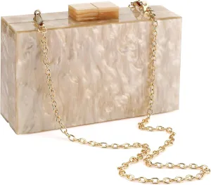 Gets Acrylic Clutch Purses for Women with Marbling Purses and Handbags Elegant Banquet Evening Crossbody Bag