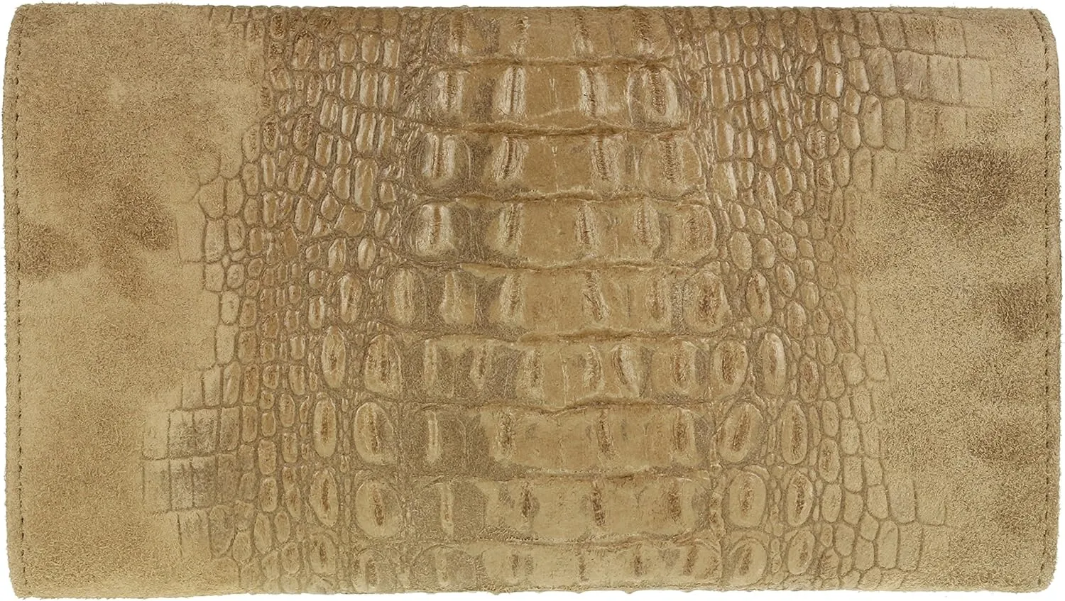 Girly HandBags Womens Crocodile Suede Clutch Bag