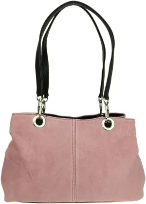Girly HandBags Womens Italian Suede Leather Shoulder Bag