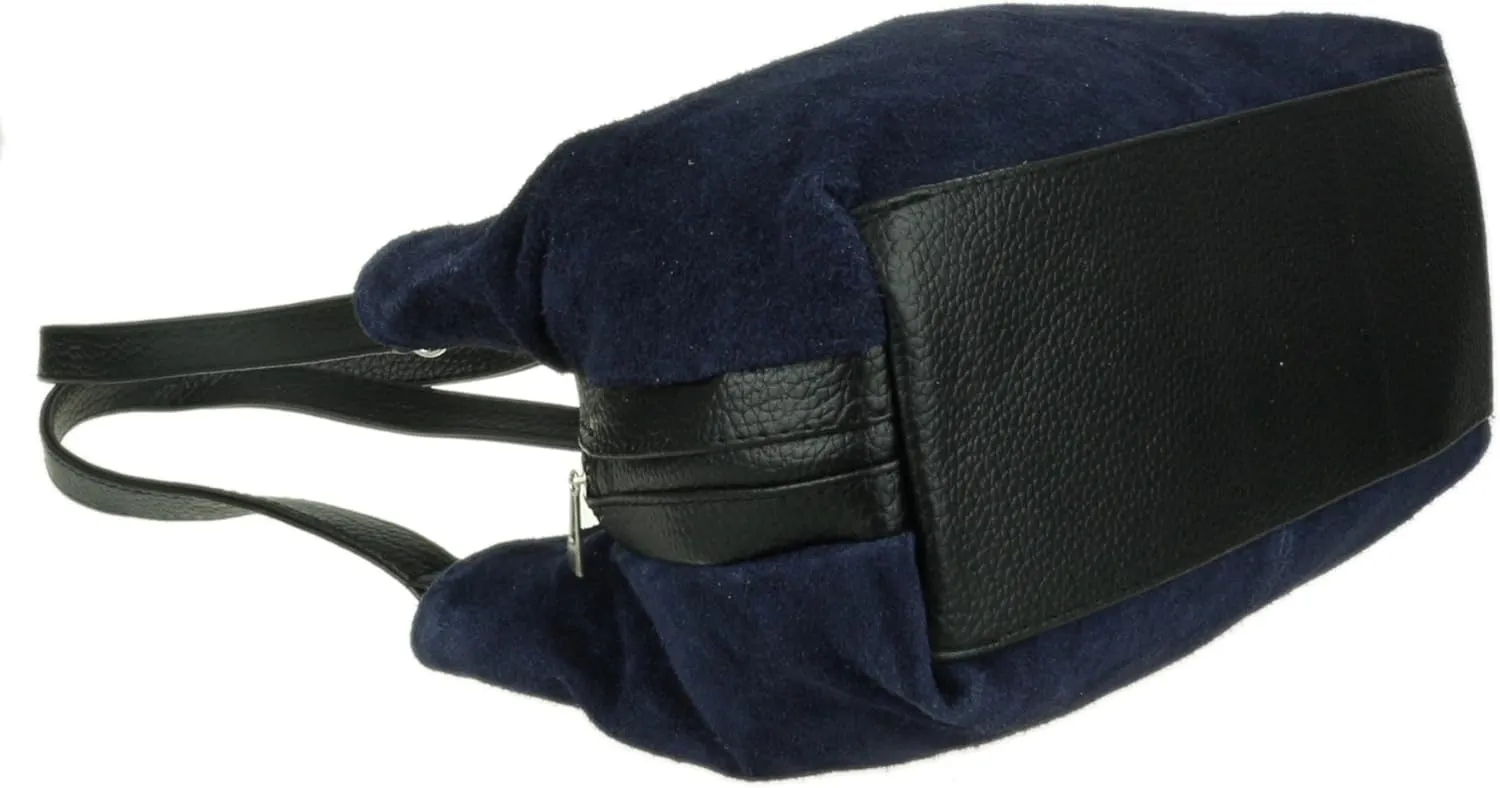 Girly HandBags Womens Italian Suede Leather Shoulder Bag