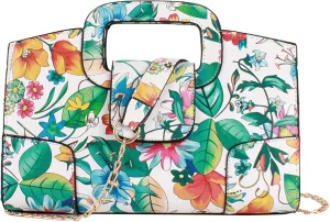 Goclothod Top Handle Satchel Women Vintage Flap Tote Clutch Handbag Crossbody Shoulder Bag Purse