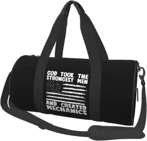 God Took The Strongest Men And Created Elevator Mechanics Duffel Bag Gym Bag Travel Sports Tote Large Foldable Beach Swim Yoga6