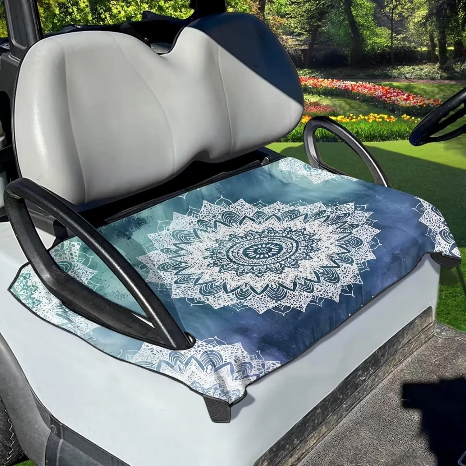 Golf Cart Seat Cover Towel Seat Covers for Golf,Universal Fit Golf Front Seat Kit, More 2-Seat Golf Carts, Machine Washable