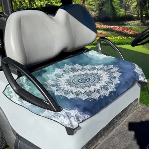 Golf Cart Seat Cover Towel Seat Covers for Golf,Universal Fit Golf Front Seat Kit, More 2-Seat Golf Carts, Machine Washable