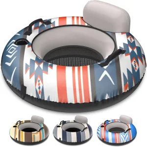 GoSports WOVN River Tubes with Premium Canvas Covers - Choose Your Style - Heavy Duty Floats for Rivers, Lakes, & Pools