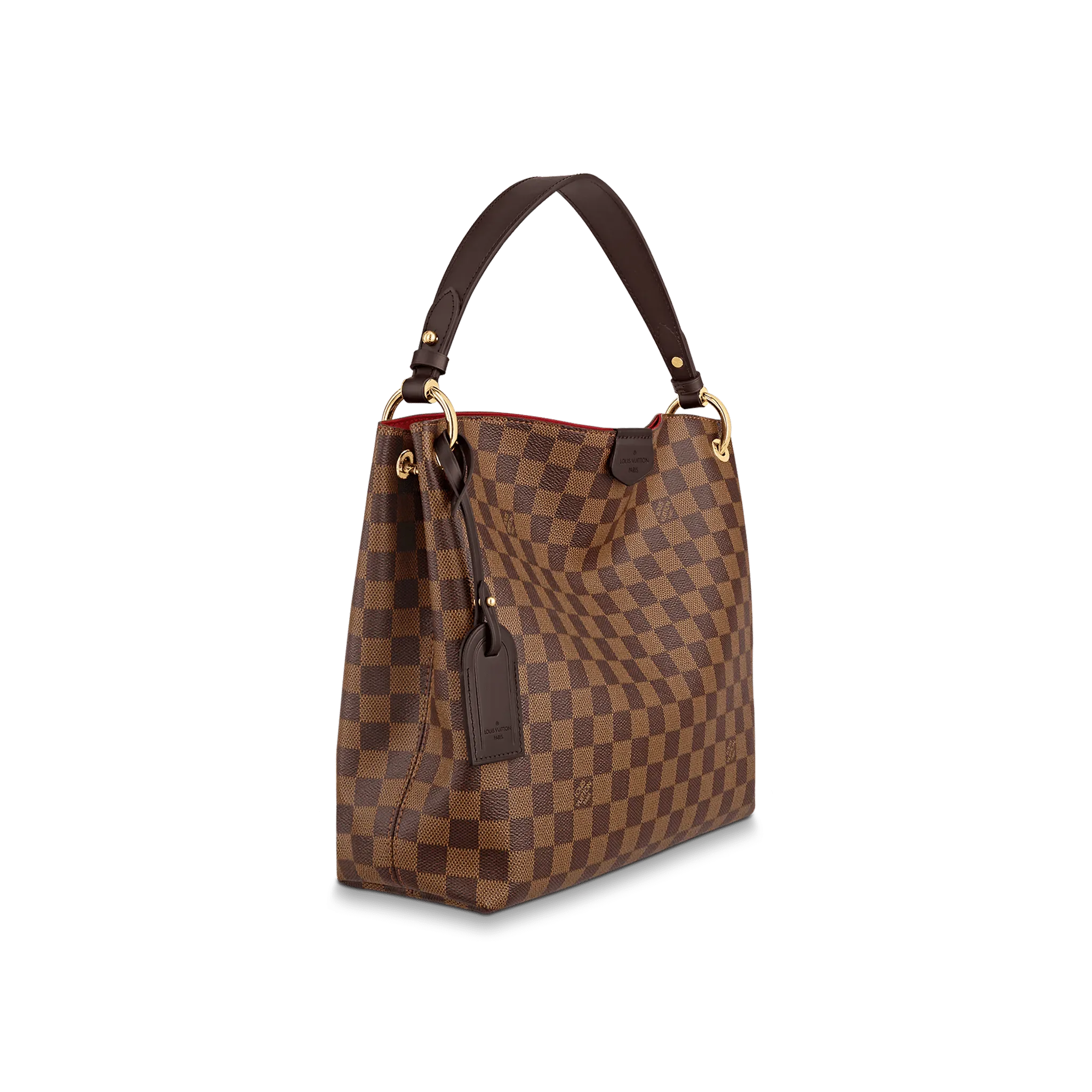 Graceful PM Damier Ebene Leather Bag - Leather Women's Handbag - Pursefits