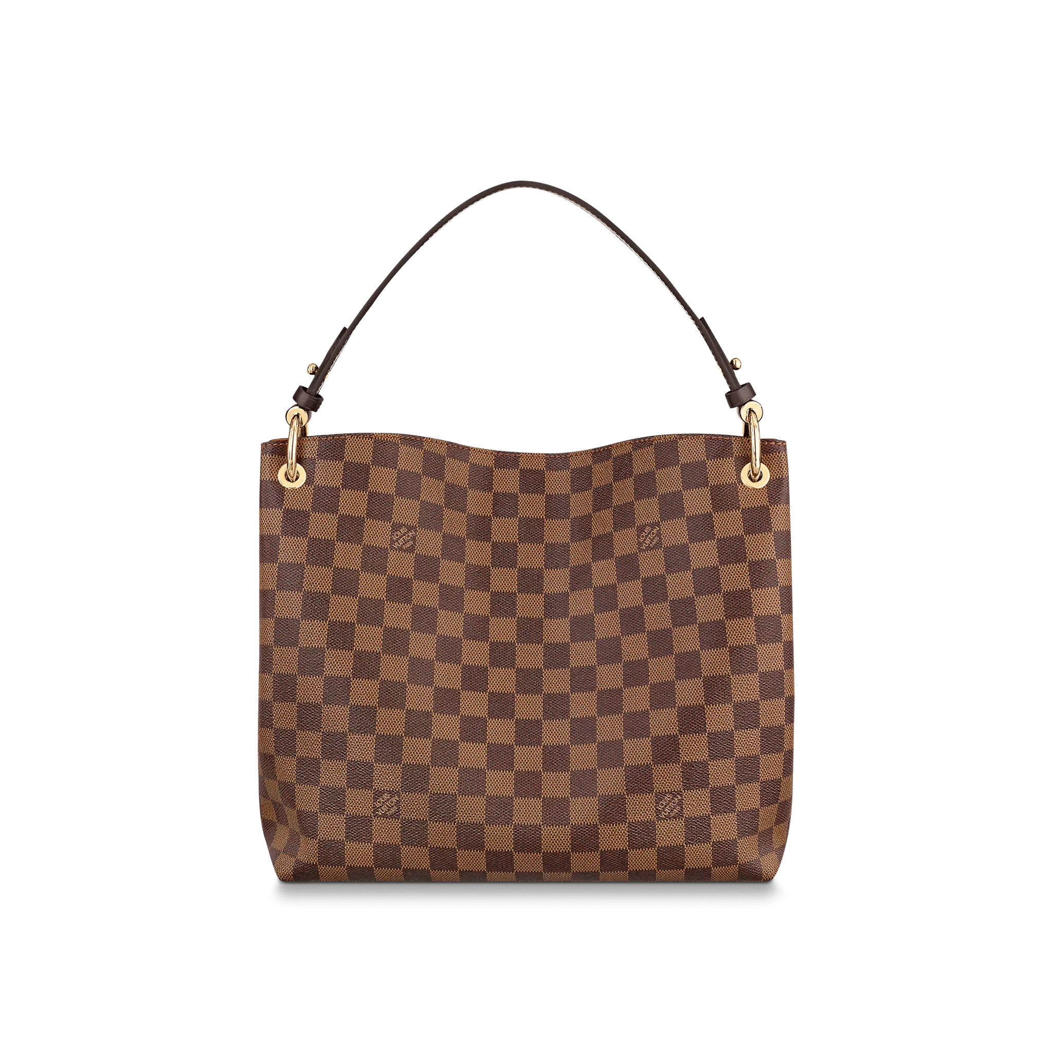 Graceful PM Damier Ebene Leather Bag - Leather Women's Handbag - Pursefits