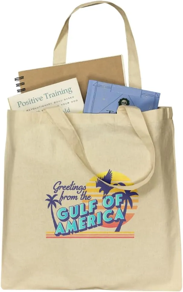 GRAPHICS & MORE Gulf of America Postcard Grocery Travel Reusable Tote Bag