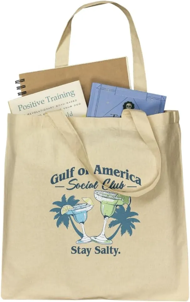 GRAPHICS & MORE Gulf of America Stay Salty Grocery Travel Reusable Tote Bag