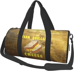 Grilled Cheese Squad Cheese Lover Duffel Bag Gym Bag Travel Sports Tote Large Foldable Beach Swim Yoga0