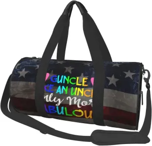 Guncle Like An Uncle Only More Fabulous Gay Pride Duffel Bag Gym Bag Travel Sports Tote Large Foldable Beach Swim Yoga2