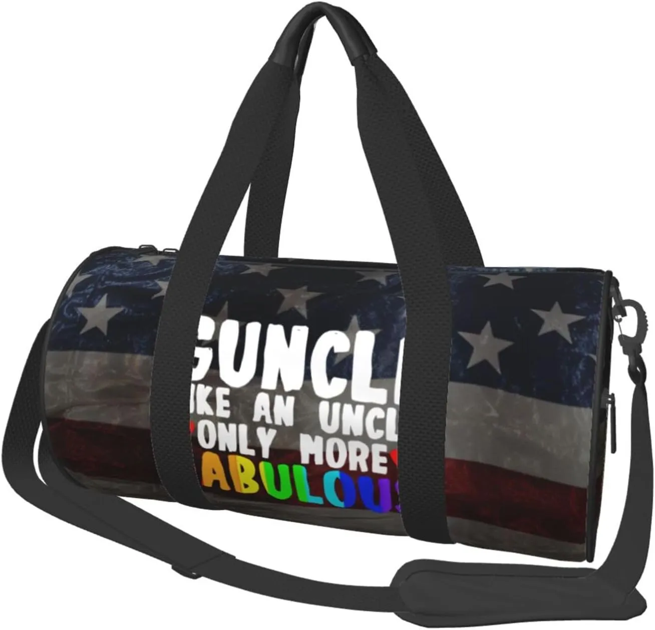Guncle Like An Uncle Only More Fabulous Gay Pride Duffel Bag Gym Bag Travel Sports Tote Large Foldable Swim Beach Yoga2