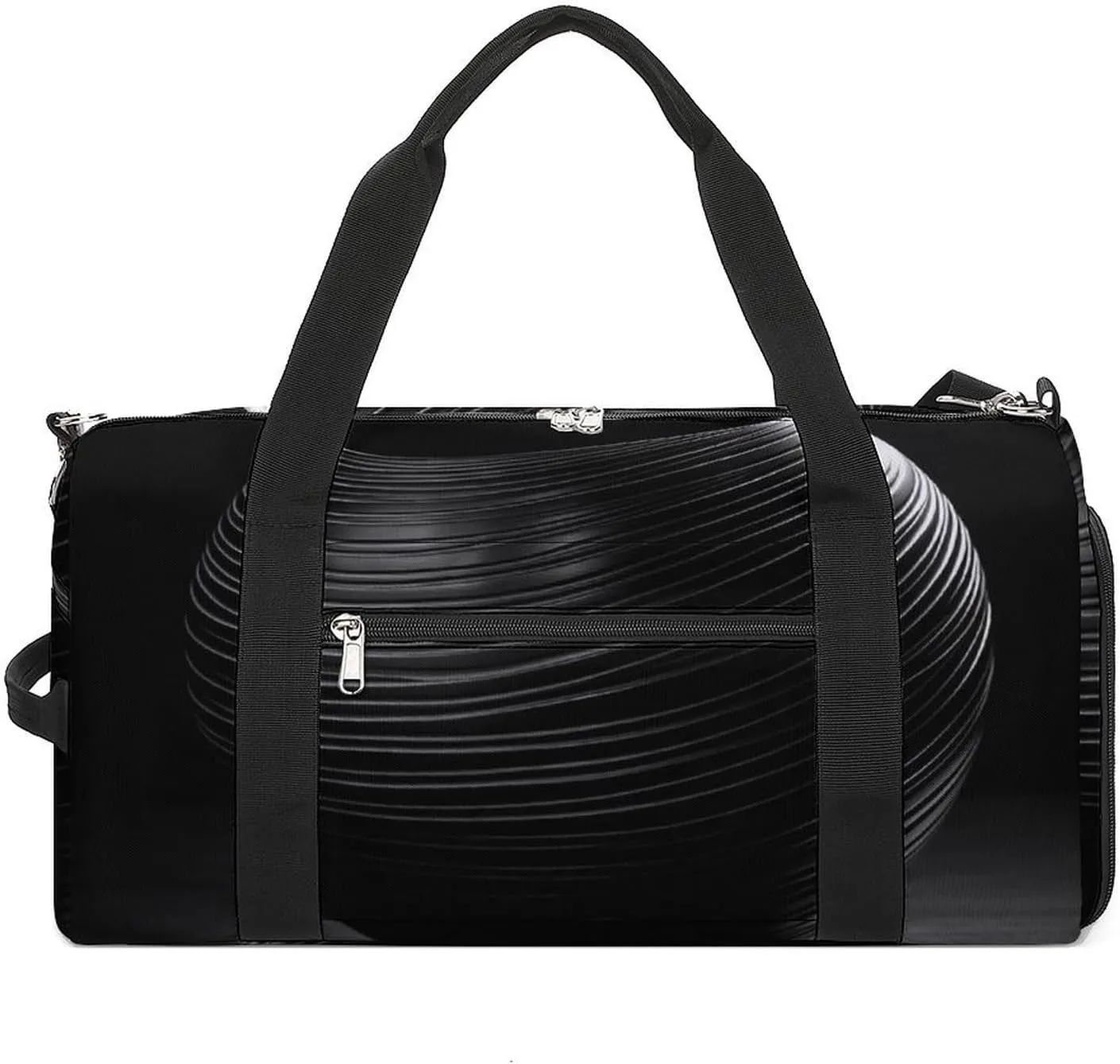 Gym Bag Black Vase Duffel Bag for Men Women Travel Overnight Bag with Shoe Compartment Workout Bags
