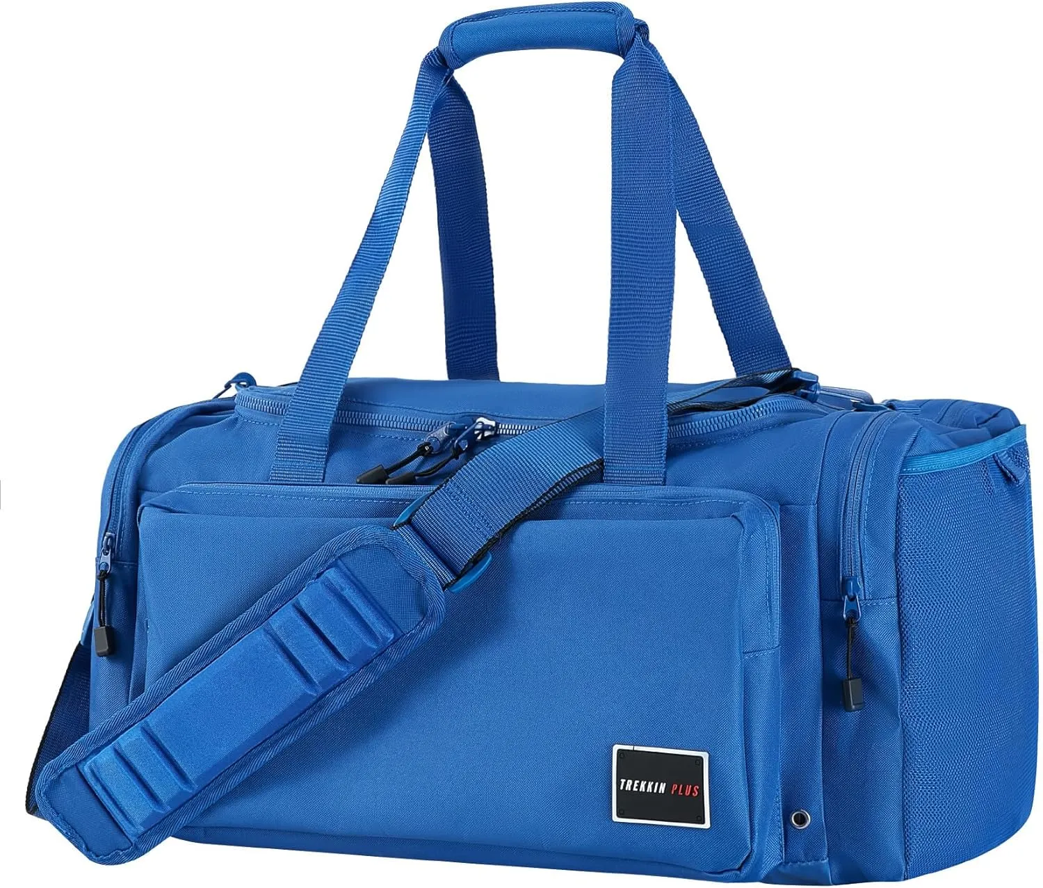 Gym Bag for Men 60L Sports Duffel Bags Women Carry on Garment Bags for Travel with Shoe Compartment & Wet Pocket Water Resistant Travel Duffel Bag Lightweight Weekender Overnight Bag，Blue