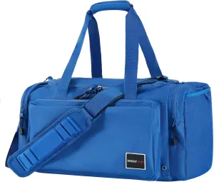 Gym Bag for Men 60L Sports Duffel Bags Women Carry on Garment Bags for Travel with Shoe Compartment & Wet Pocket Water Resistant Travel Duffel Bag Lightweight Weekender Overnight Bag，Blue