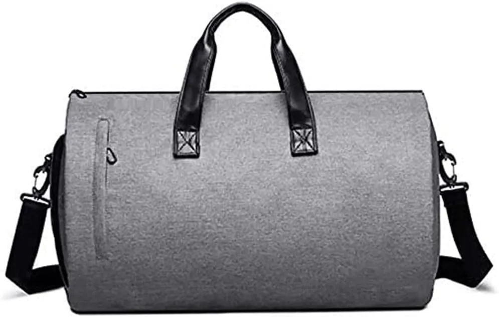 Gym Bag for Men Women, Fitness Workout Sports Bag with Wet Pocket & Shoes Compartment, Water Resistant Overnight Weekender Bag Yoga Training Bag (Color : Gray) (Gray)