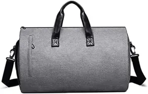 Gym Bag for Men Women, Fitness Workout Sports Bag with Wet Pocket & Shoes Compartment, Water Resistant Overnight Weekender Bag Yoga Training Bag (Color : Gray) (Gray)