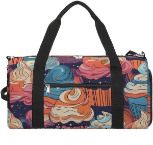 Gym Bag for Men Women Travel Duffle Bag Lightweight Weekender Duffel Bag Many Flavors of Cakes Carry on Bag
