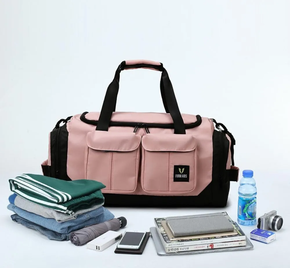 Gym Bag for Women,Sports Travel Duffel Bag, Weekender Overnight Bag with Wet Pocket and Shoes Compartment for Women, Travel,Workout,Gym, Yoga DBE-561 (Army Green)