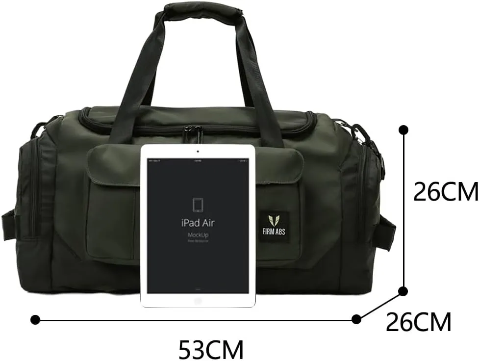 Gym Bag for Women,Sports Travel Duffel Bag, Weekender Overnight Bag with Wet Pocket and Shoes Compartment for Women, Travel,Workout,Gym, Yoga DBE-561 (Army Green)