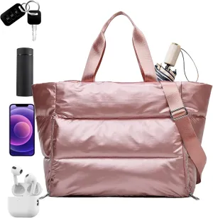 Gym Bag, Sports Bag - Workout Bag - Gym Bag for Women with Wet Dry Separation, Portable Petate Sports Bag for Workout, Travel, Pink, Consulte la descripción, See description