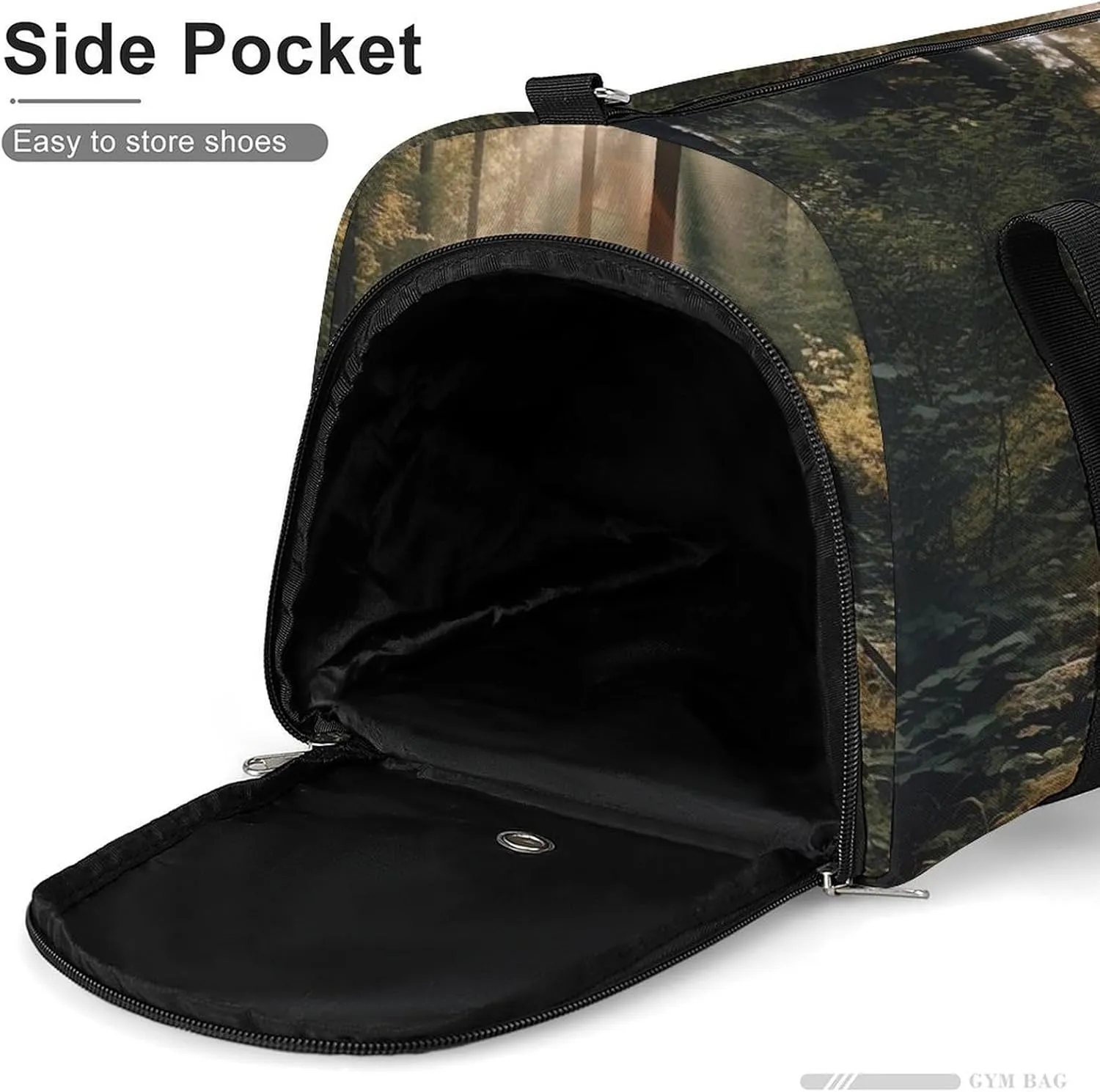 Gym Bag The Sun Shines on The Forest Duffel Bag for Men Women Travel Overnight Bag with Shoe Compartment Workout Bags