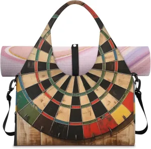 Gym Bag with Shoe Compartment Personal Item Travel Bag Tote Bag for Men Women Duffle Bag for Travel Sports Fitness & Workout Dart Board