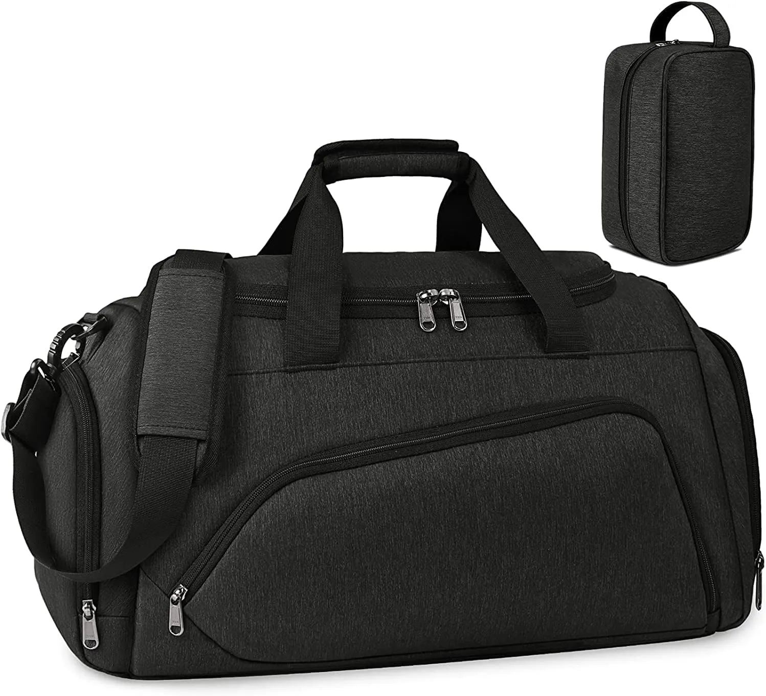 Gym Duffle Bag for Men Women 40L Sports Bag Travel Duffel Bag with Wet Pocket & Shoe Compartment