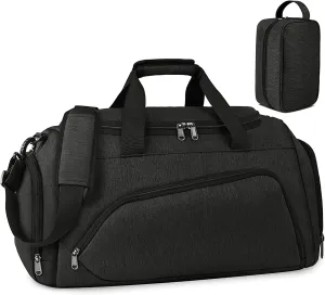 Gym Duffle Bag for Men Women 40L Sports Bag Travel Duffel Bag with Wet Pocket & Shoe Compartment