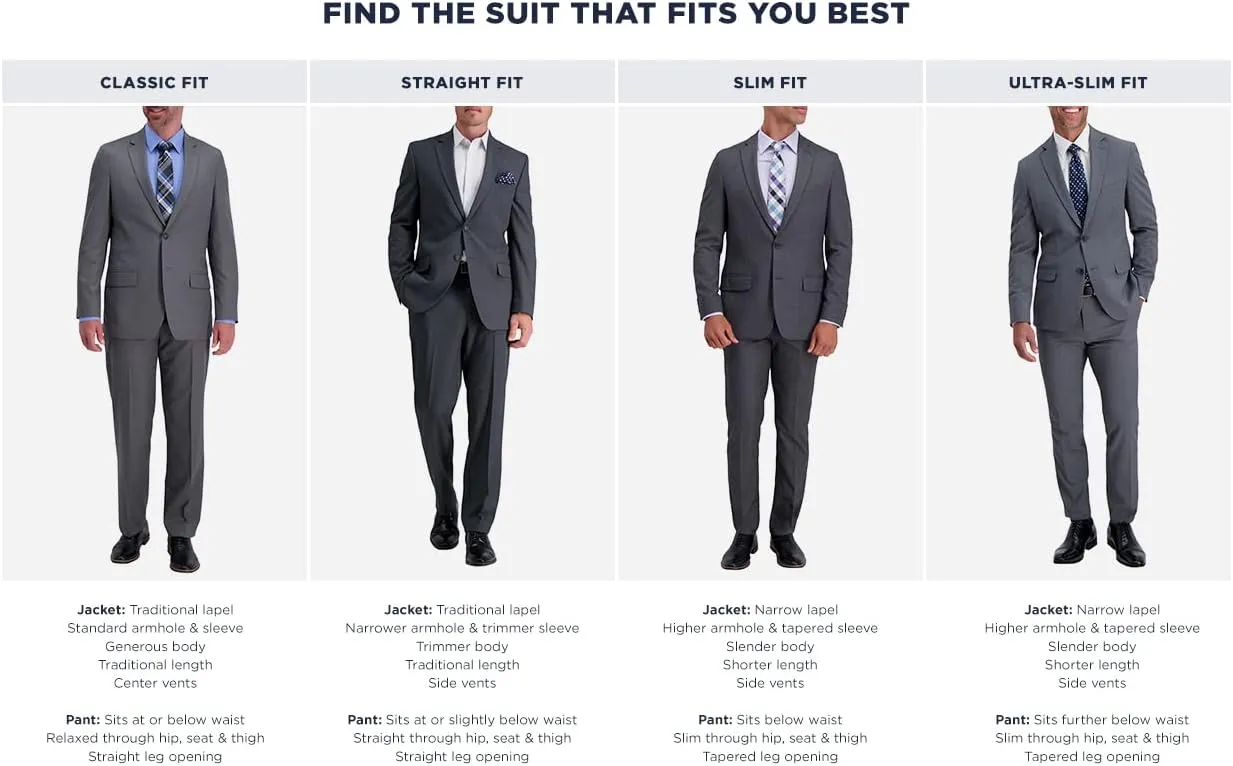 Haggar Men's Big & Tall Performance Tic Weave Classic Fit Suit Separate Pant