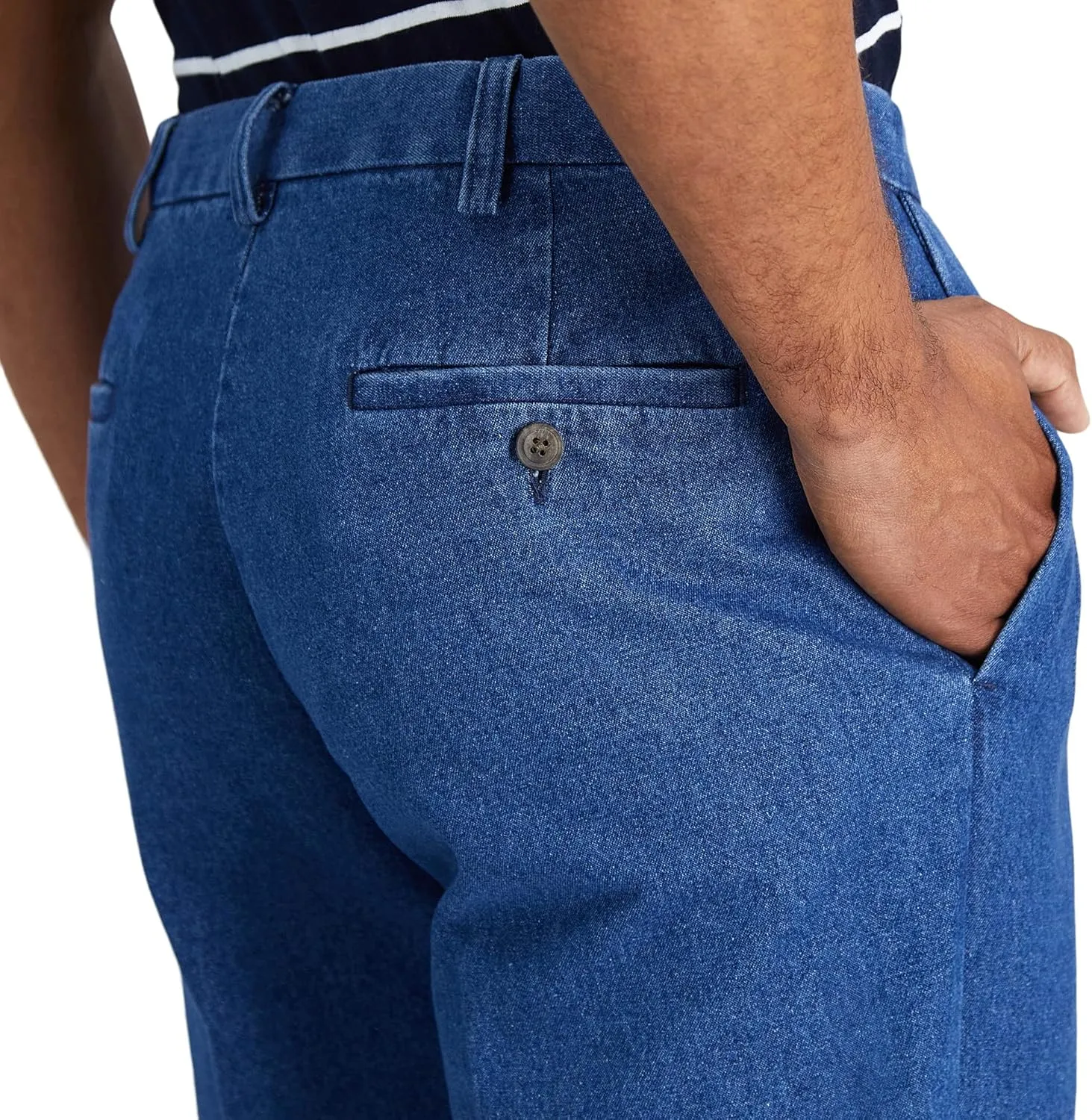 Haggar Men's Casual Classic Fit Denim Trouser Pant-Regular and Big & Tall Sizes