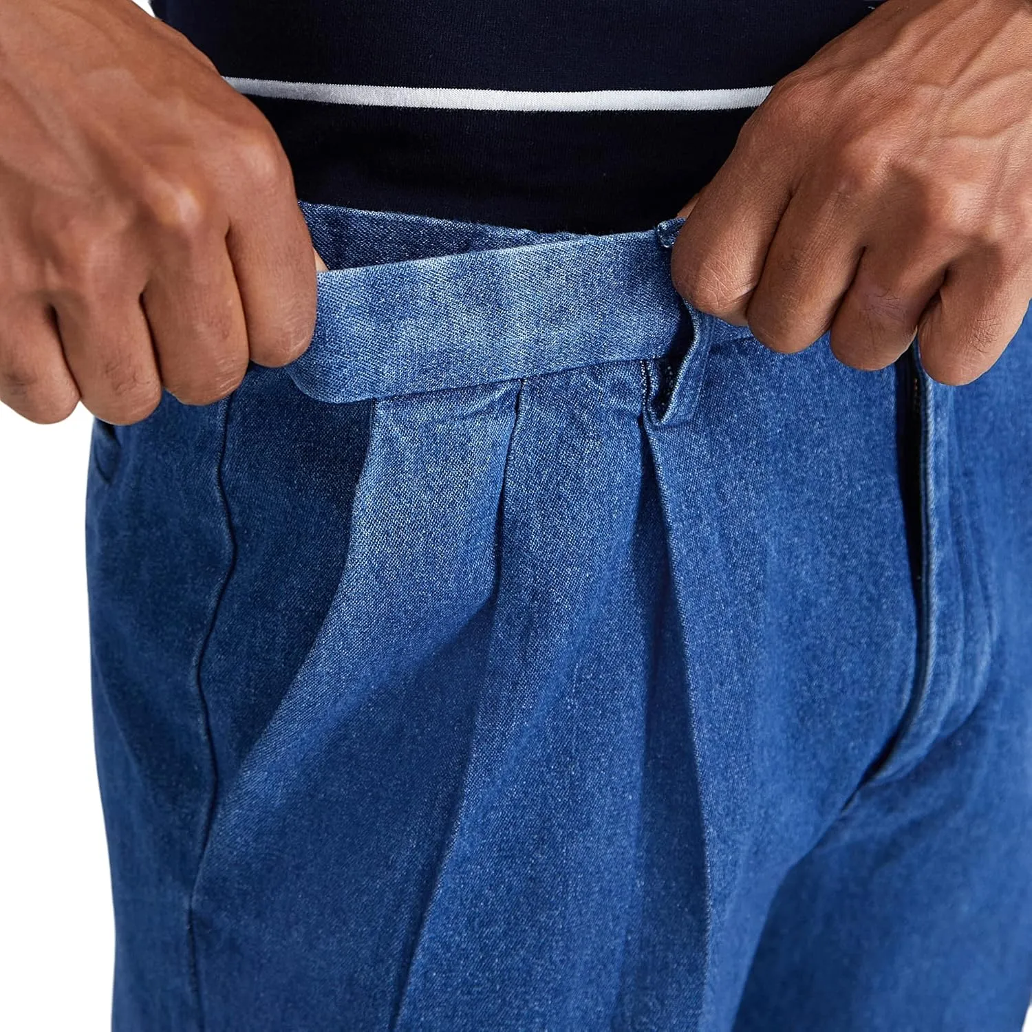 Haggar Men's Casual Classic Fit Denim Trouser Pant-Regular and Big & Tall Sizes