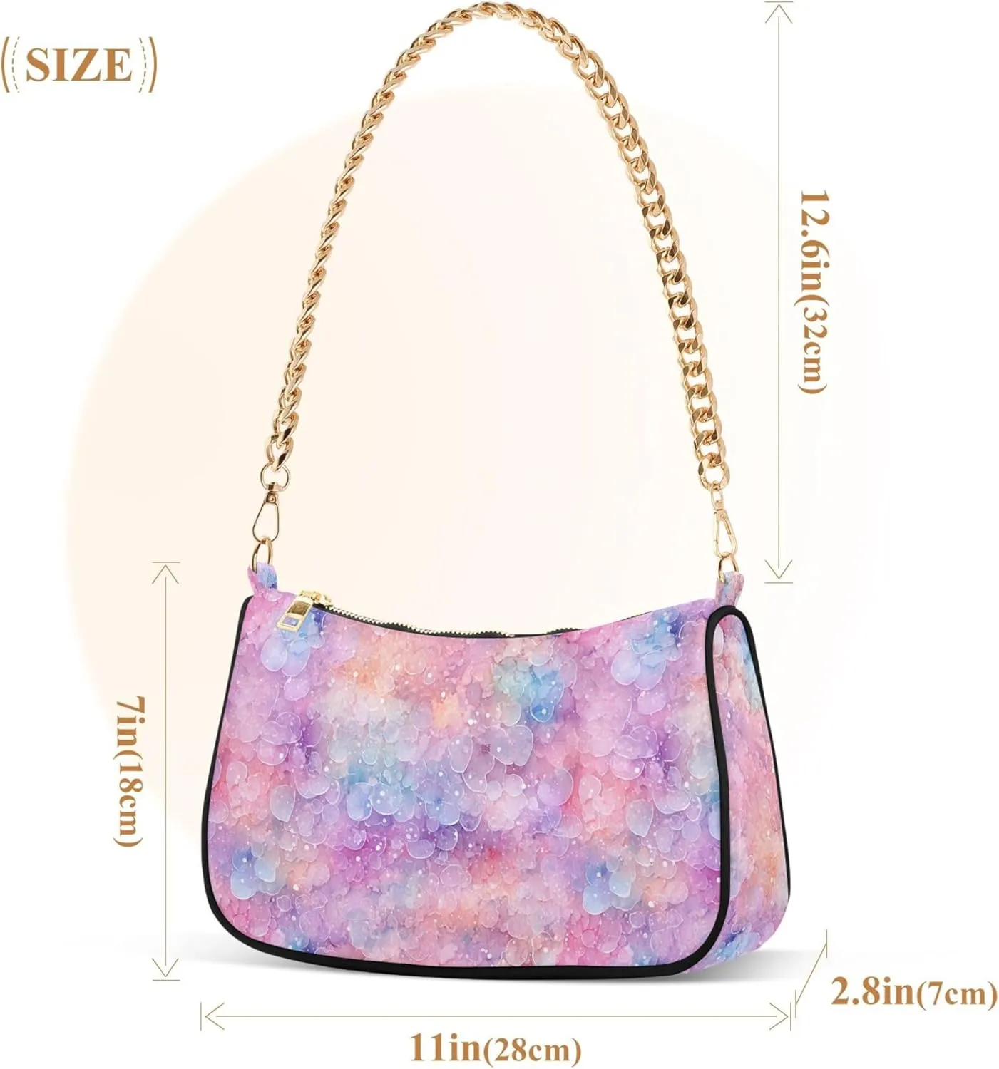 Handbag Women Mermaids Scale Chain Shoulder bag