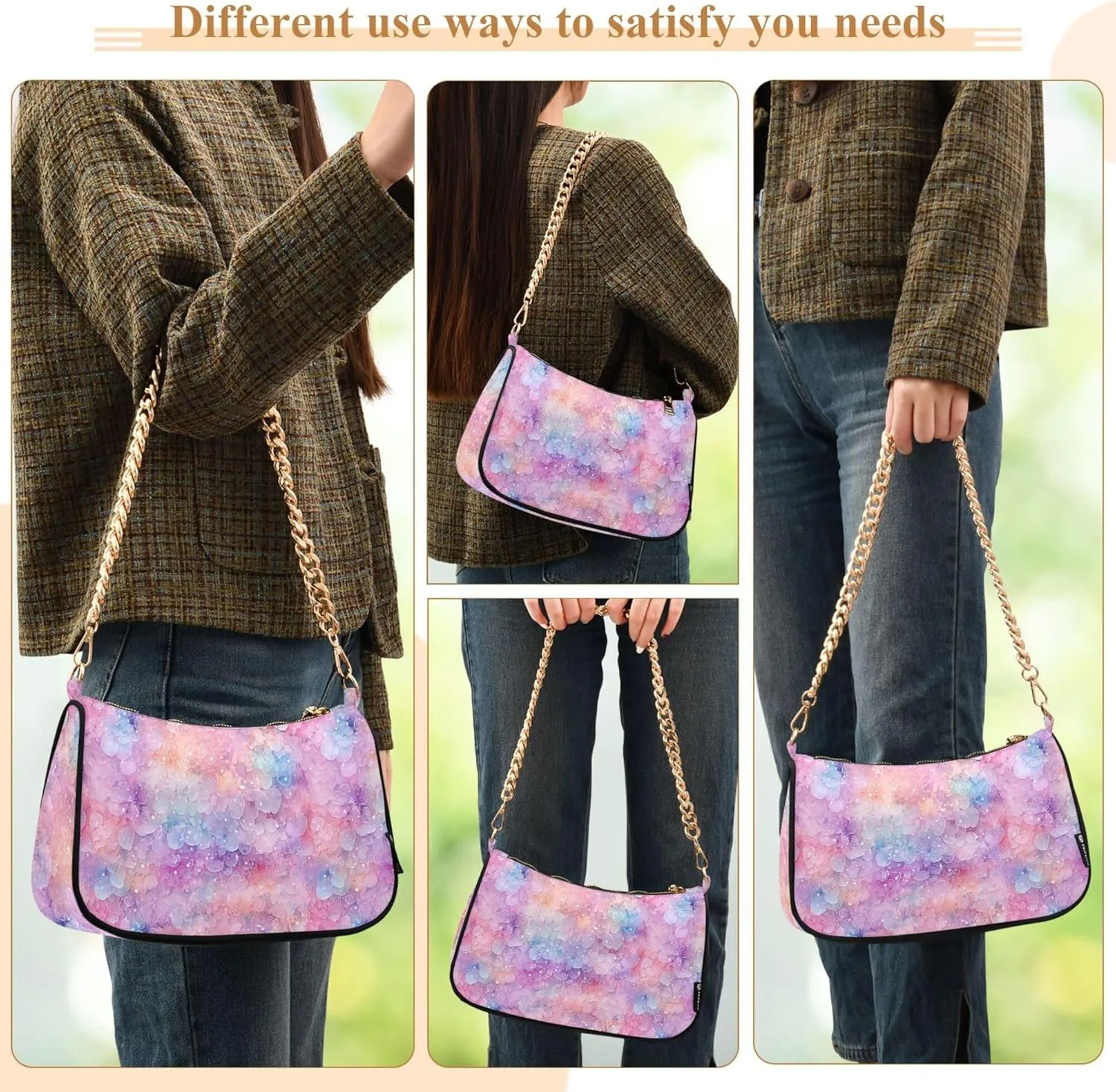 Handbag Women Mermaids Scale Chain Shoulder bag