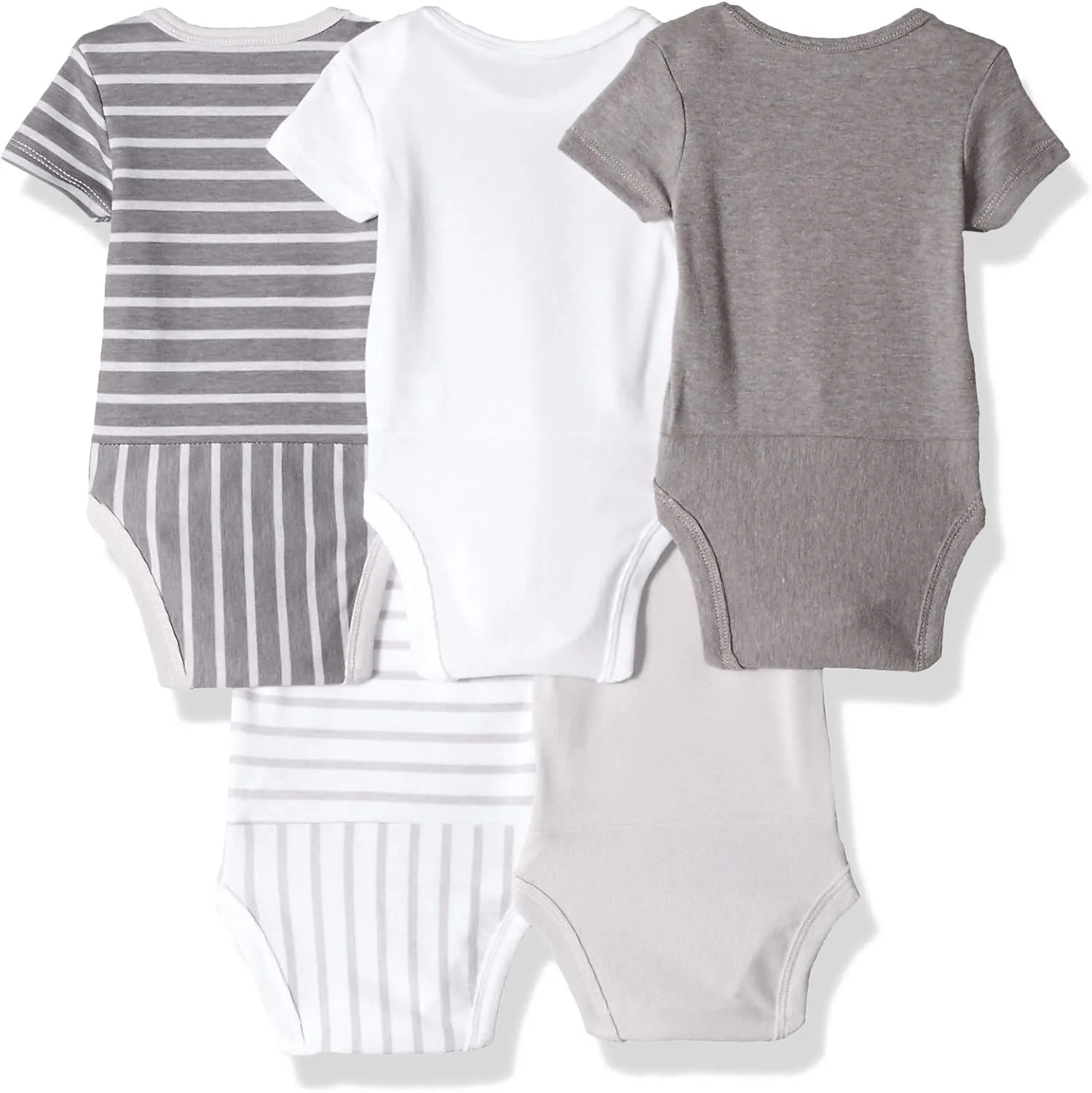 Hanes Baby and Toddler Ultimate Flexy Short Sleeve Bodysuit (5 Pack)