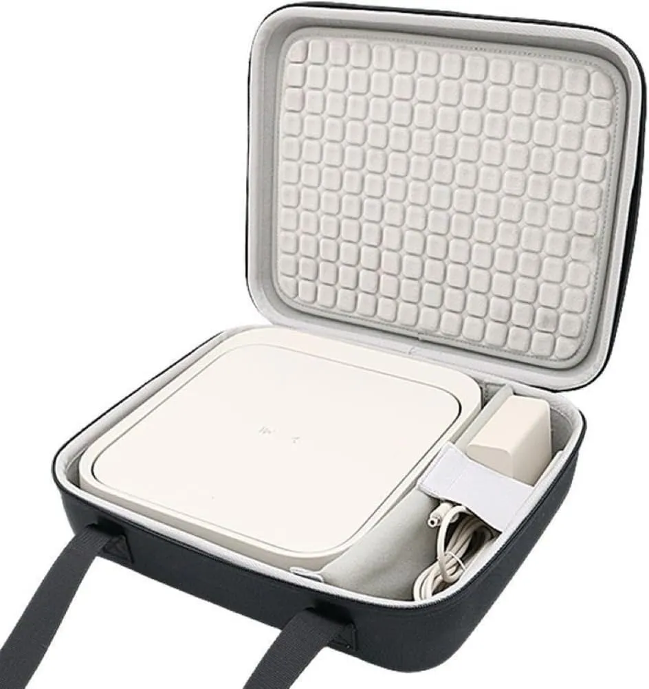 Hard Carrying Storage Case For XGIMI Elfin Flip 2024 New Projector & Multi-Angle Projector Stand, Waterproof, Shock-proof with Separate Space (black hard case)