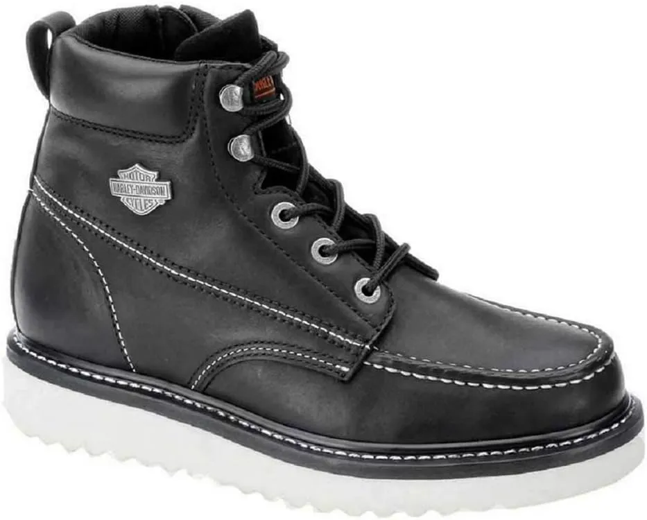 Harley-Davidson Men's Beau Leather Motorcycle Casual Wedge Boot